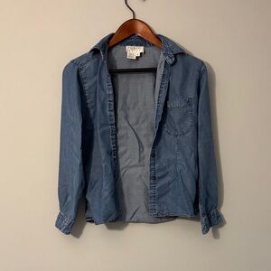 Talbots Soft Blue Tencel Shirt